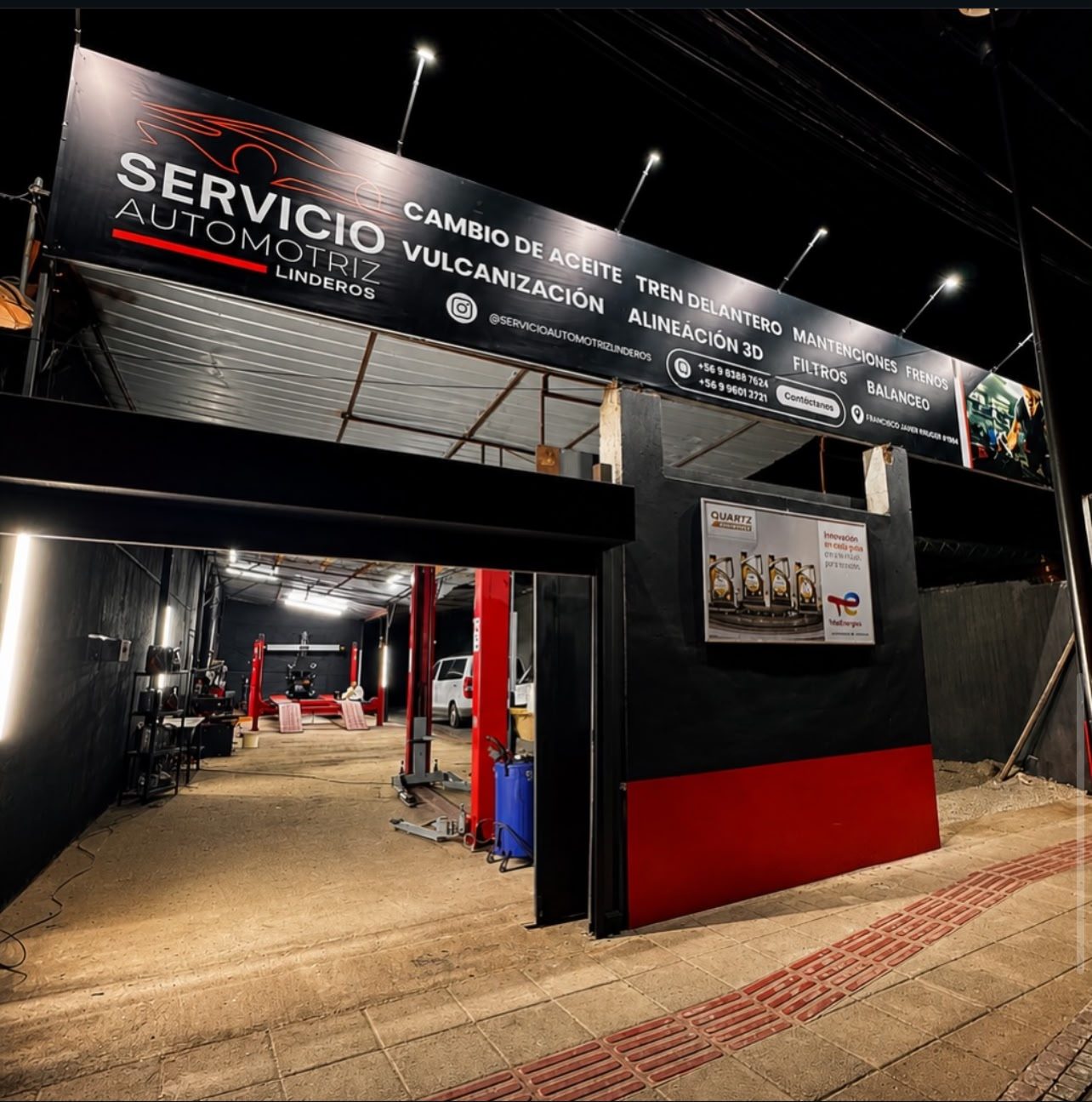 Fachada de Servicio Automotriz Linderos en Linderos, Buin